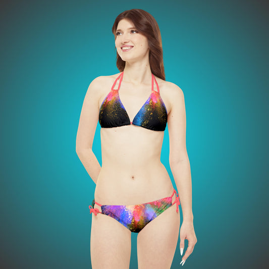Summer Red Strappy Bikini Set By HappyBuyVillage