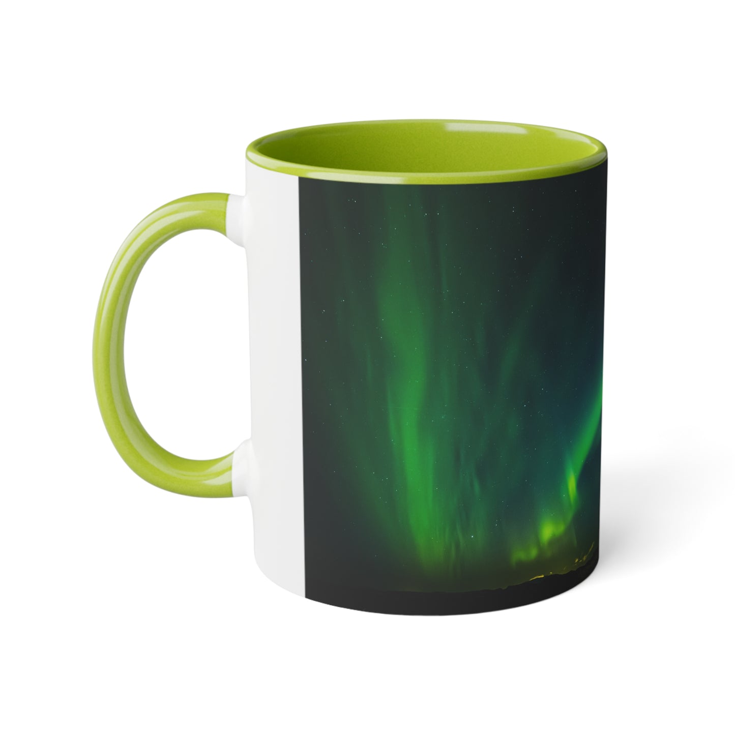 White Accent Mug, 11oz