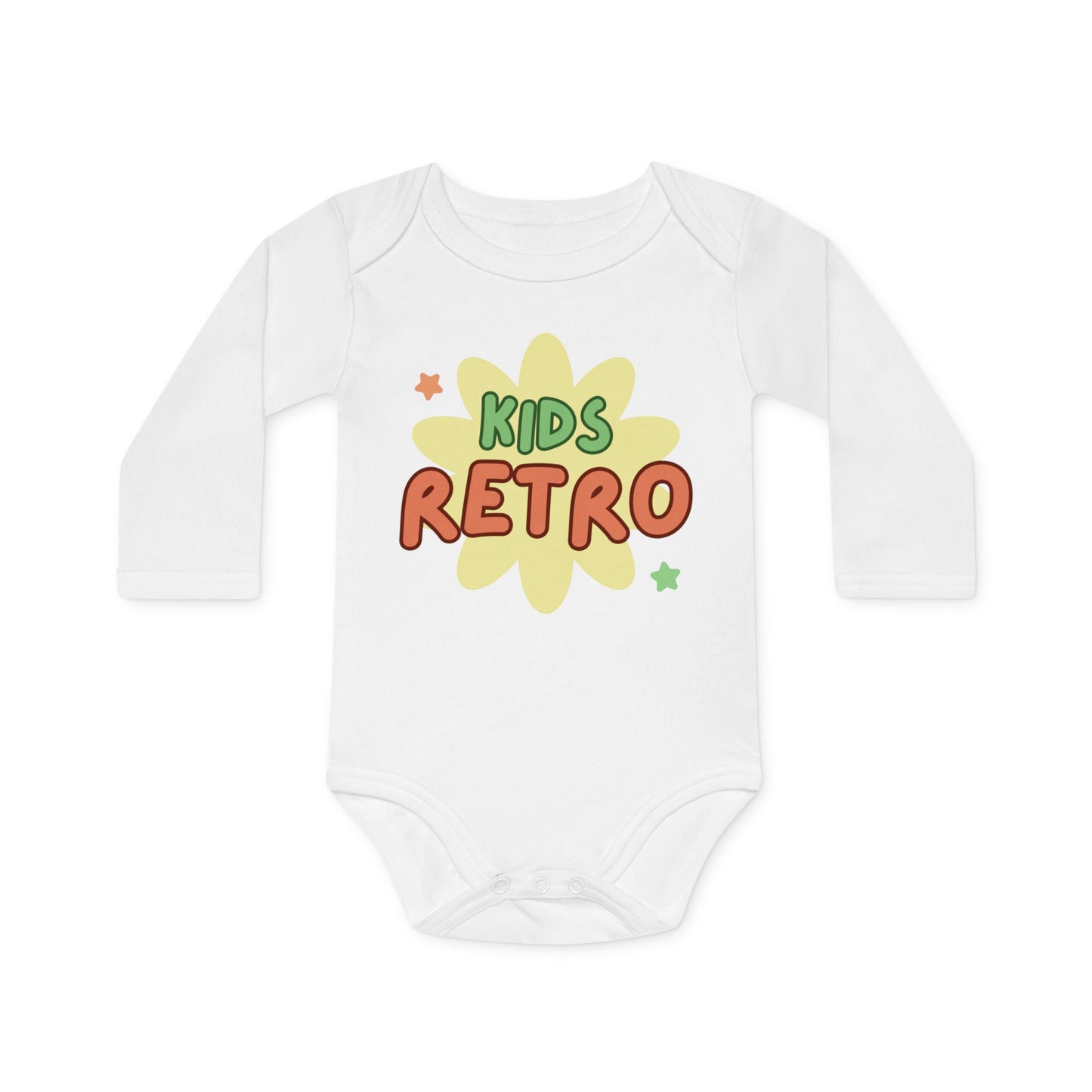 Eco-Friendly Baby Long-Sleeve Organic Bodysuit