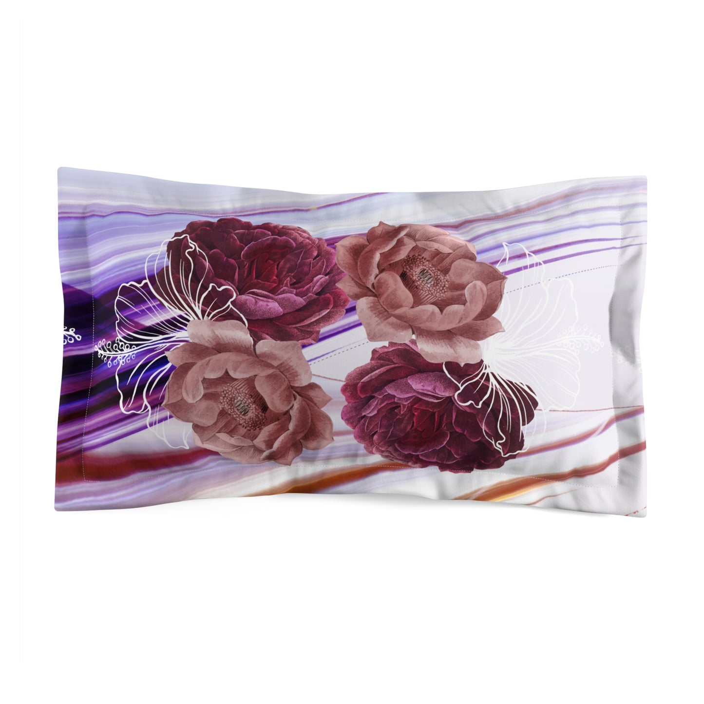 Flower Microfiber Pillow Sham