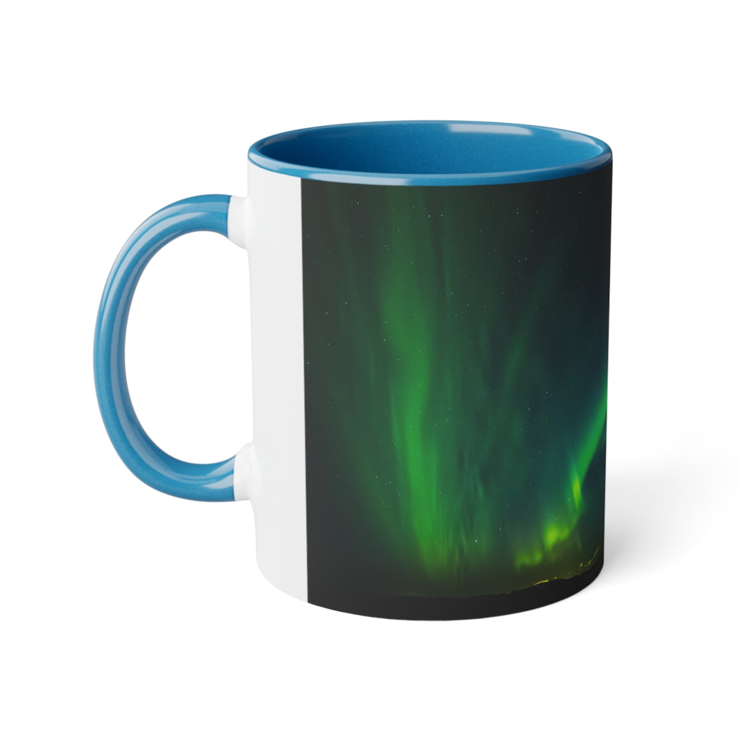 White Accent Mug, 11oz