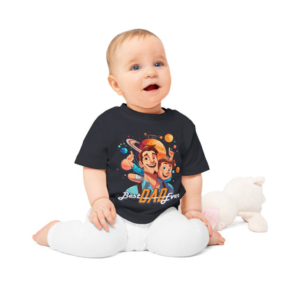 Eco-Friendly Baby Best Dad T-Shirt 0-3 yrs