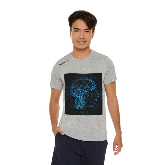 Men's modern brain Sports T-shirt By HappyBuyVillage