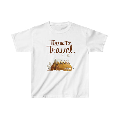 Kids Heavy Cotton Tee For Summer Vacation