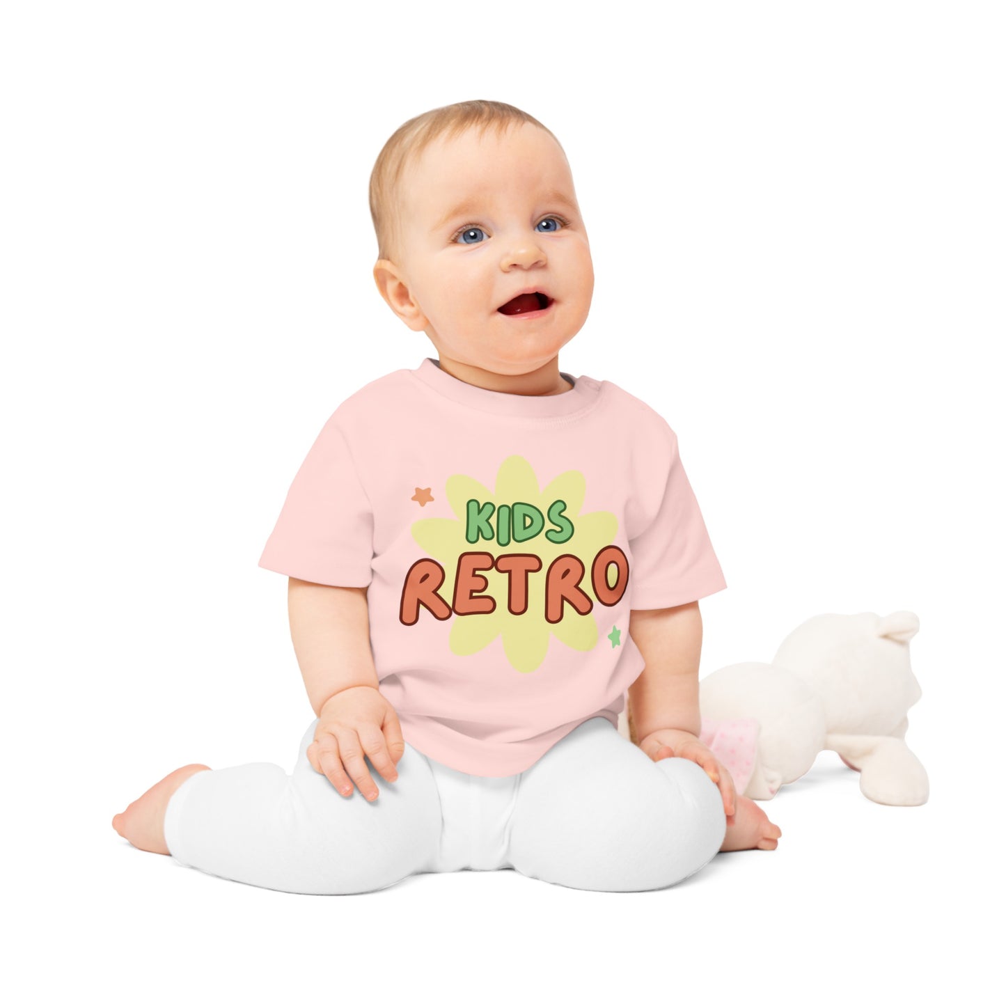 Eco-Friendly Baby Kids Retro T-Shirt 0-3yrs
