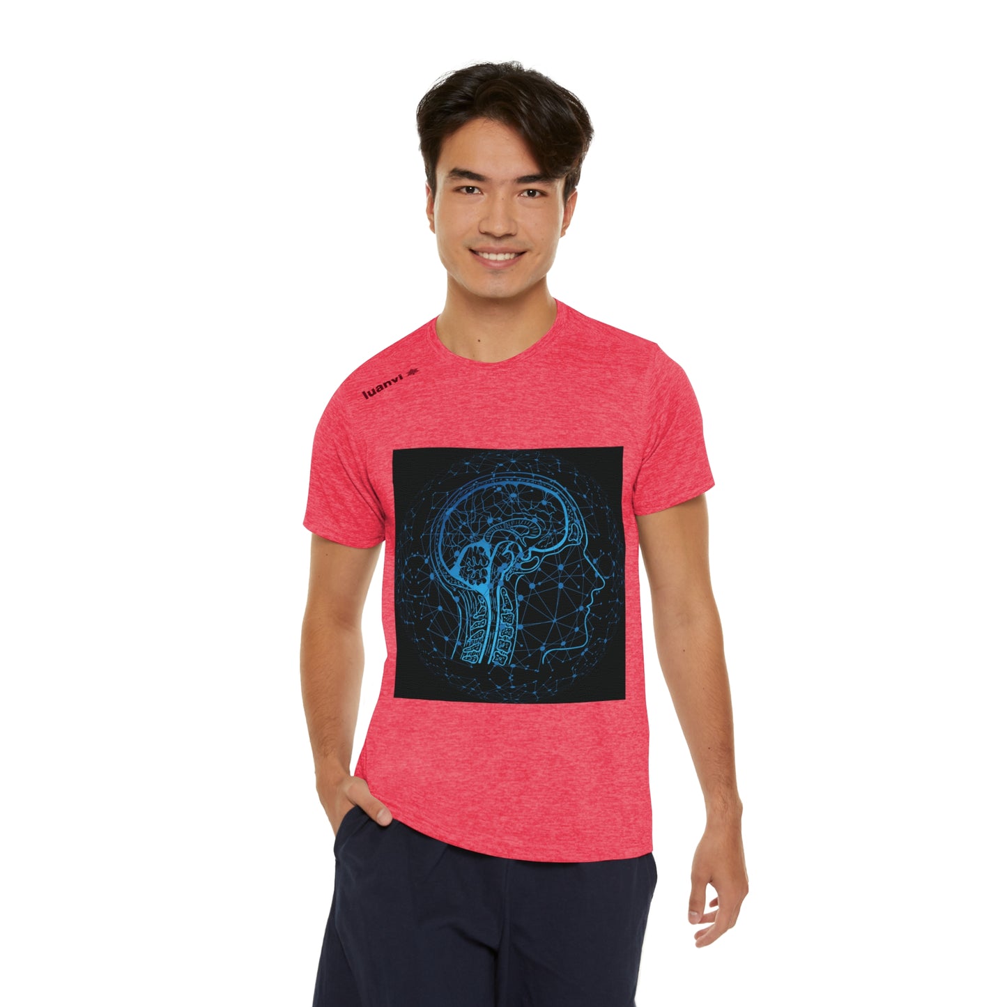 Men's modern brain Sports T-shirt By HappyBuyVillage