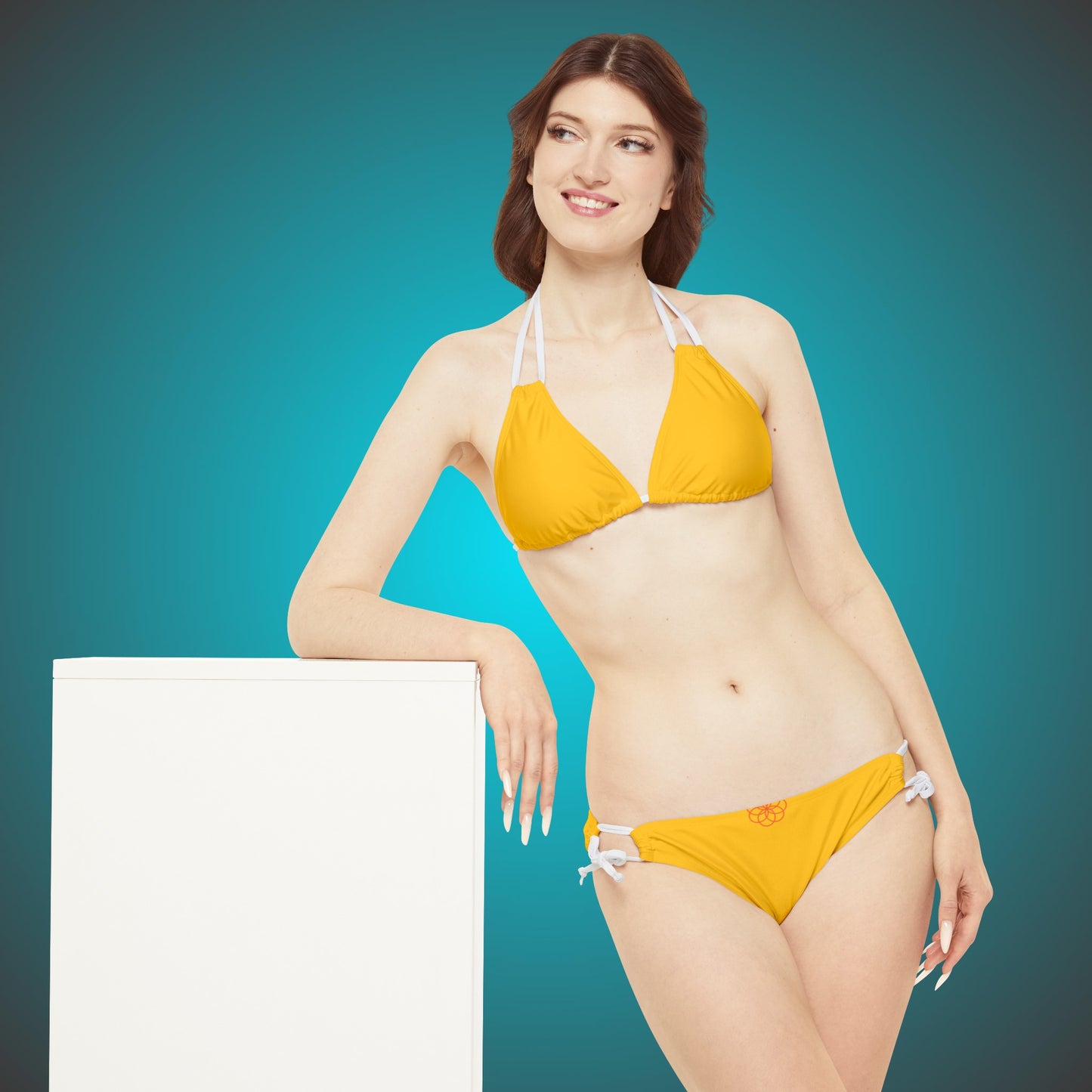 Summer Exclusive Yellow Strappy Bikini Set  By HappyBuyVillage