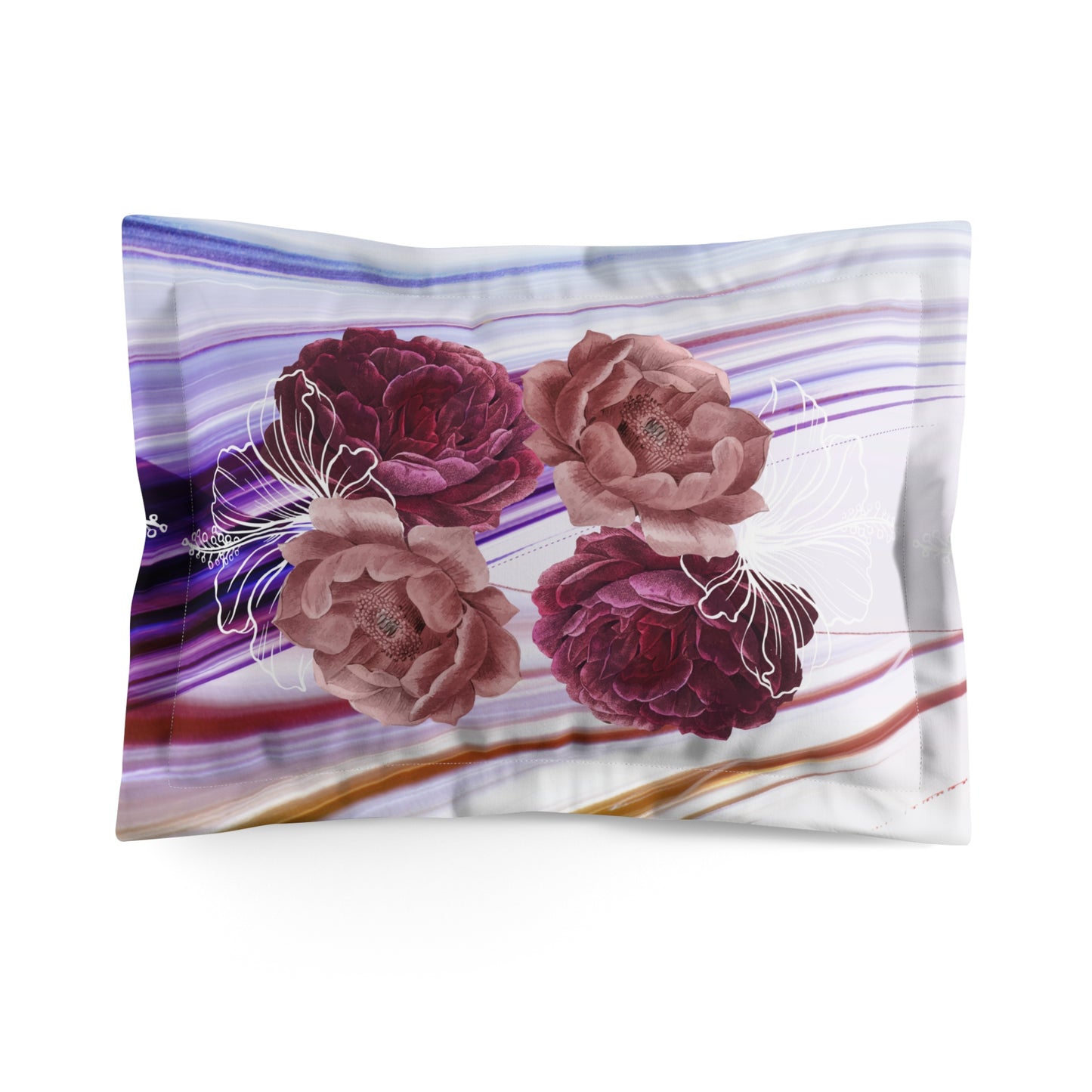 Flower Microfiber Pillow Sham