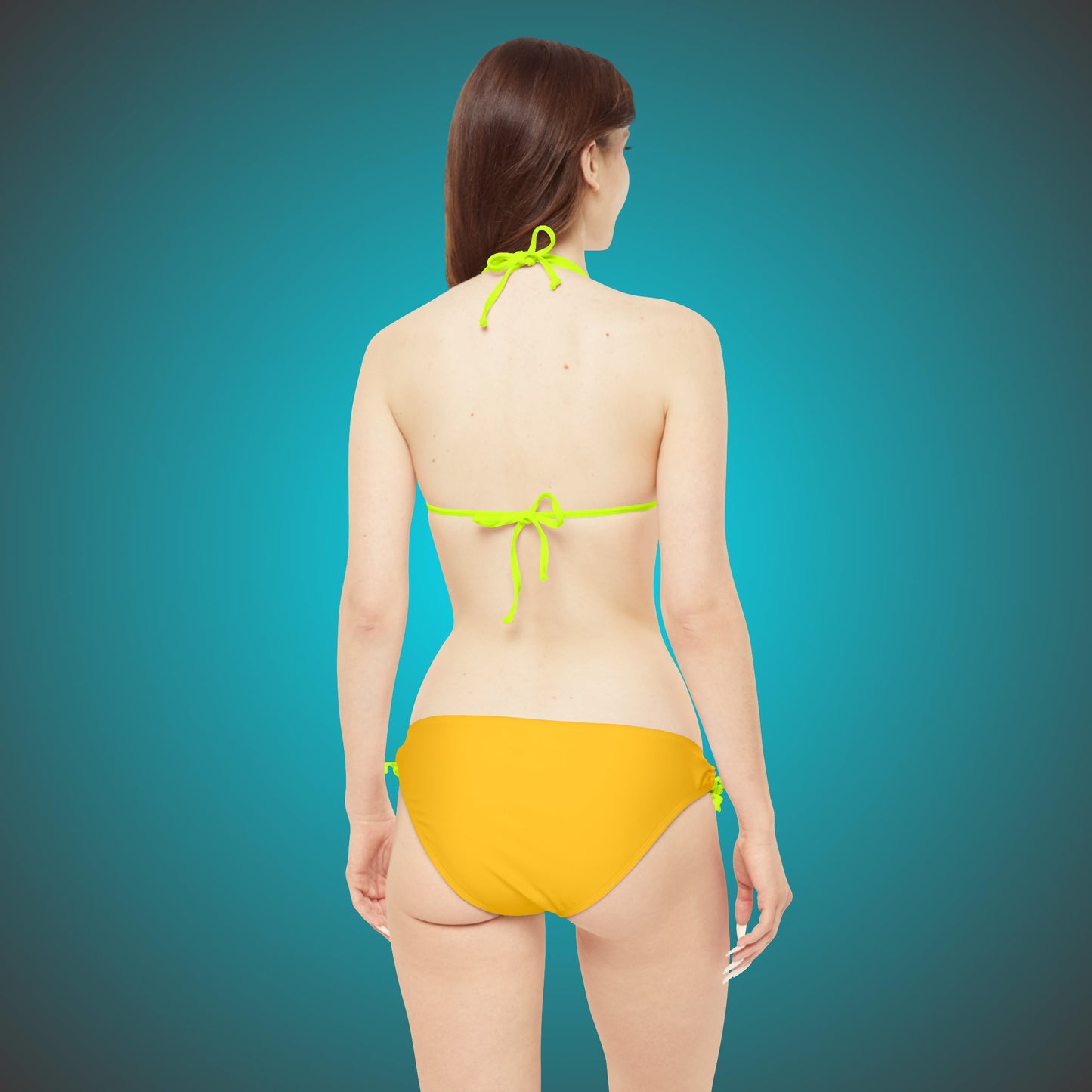 Summer Exclusive Yellow Strappy Bikini Set  By HappyBuyVillage