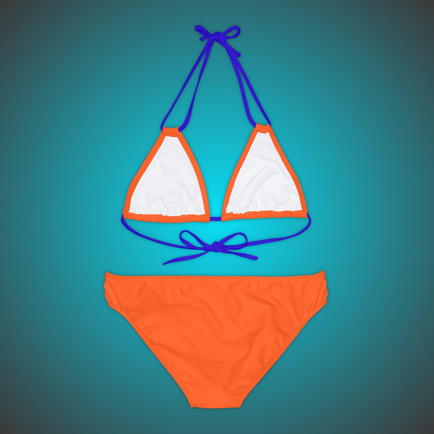 Orange Strappy Bikini Set By HappyBuyVillage